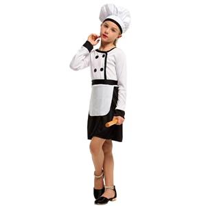 Sexy Girl Cook Uniform Cosplay Mini Dress Children Masquerade Costume N22948