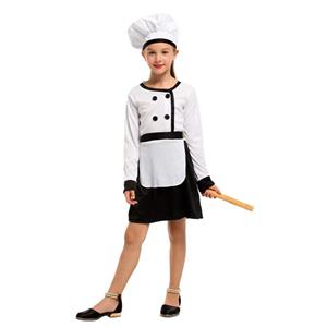 Sexy Girl Cook Uniform Cosplay Mini Dress Children Masquerade Costume N22948