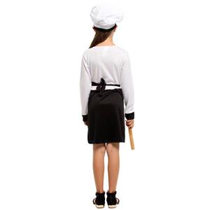 Sexy Girl Cook Uniform Cosplay Mini Dress Children Masquerade Costume N22948