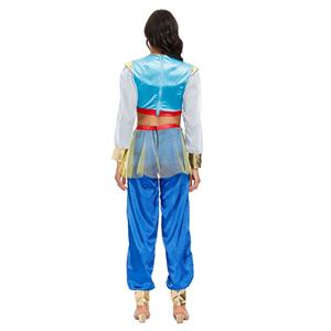 2Pcs Disco Dancing Queen Glossy Crop Tops Pants Split Sets Adult Cosplay Costume N20592