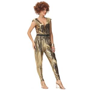 Disco Shining Dancing Queen One-piece Set Adult Cosplay Costume N22915