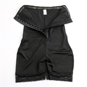 Sexy Black High Waist Shaping Boxer Shorts Breasted Panties Hip-lifting Underwear PT20899