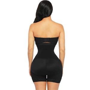 Sexy Black Strapless Front Hooks Slimming Jumpsuit Underwear PT23260