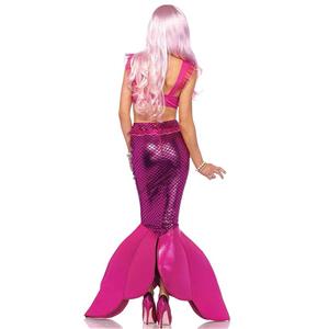 Sexy Mermaid Princess Bra and Fishtail Fairytale Cosplay Halloween Party Costume N19556