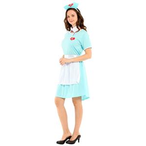 Sexy Nurse Uniform Cosplay Mini Dress Adult Masquerade Costume N22945