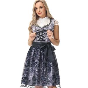 Women's Pretty Girl Wide Straps Dress Bavarian Costume N22913