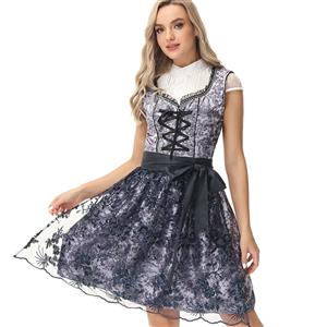 Women's Pretty Girl Wide Straps Dress Bavarian Costume N22913