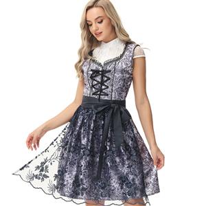 Women's Pretty Girl Wide Straps Dress Bavarian Costume N22913