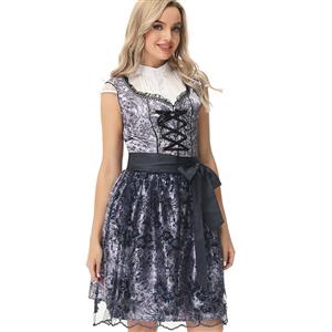 Women's Pretty Girl Wide Straps Dress Bavarian Costume N22913