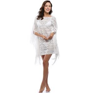 Sexy Women's See-through Floral Lace Fringe Cover Up N14148