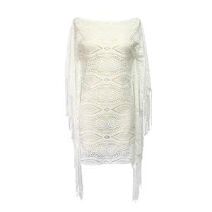 Sexy Women's See-through Floral Lace Fringe Cover Up N14148