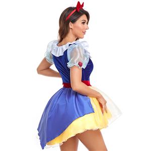 Lovely Dream Lady Short Sleeve Snow White Skirt Cosplay Halloween Costume N22770