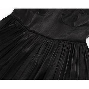 Sexy Spaghetti Straps Padded Cup Bustier High Waist Cocktail Party Black Maxi Dress N22267