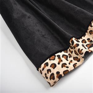 Sexy Fashion Women Wide Straps Leopard Cosplay Animal Costume N22676