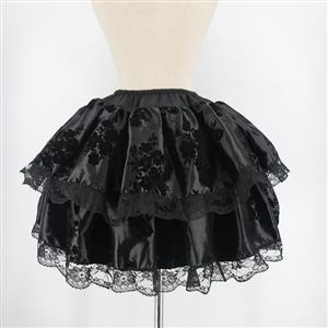 Sexy Women's Black Gothic Printing Mini Skirt HG22375