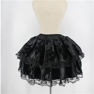 Sexy Women's Black Gothic Printing Mini Skirt HG22375