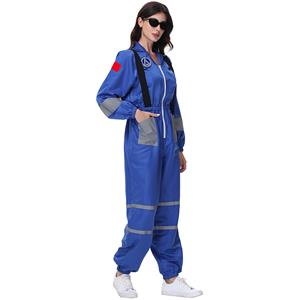 Sexy Women Blue One-piece Space Suit Adult Cosplay Costume N23765