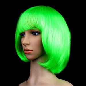 Women's Fashion Green Short Bob Hair Cosplay Party Wigs MS16102