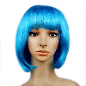 Women's Fashion Sky-Blue Short Bob Hair Cosplay Party Wigs MS16107