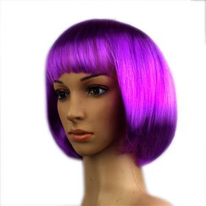 Women's Fashion Purple Short Bob Hair Cosplay Party Wigs MS16108
