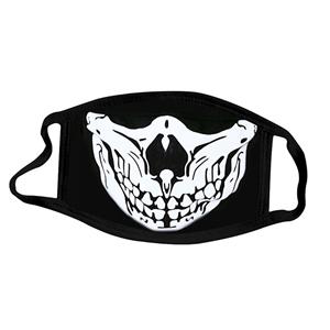 Horrible White Skull Pattern Masquerade Adult Ghost Halloween Cosplay Reusable Face Mask MS21480