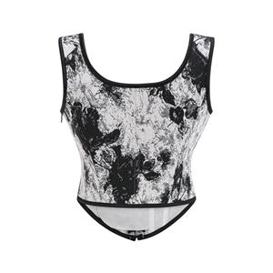 Vintage Floral Embroidered Camisole, Corset Vest Top for Women Bustier Shapewear N23673
