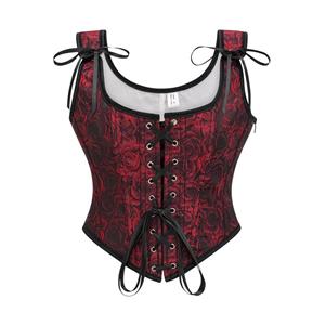 Fashion Plastic Boned Corset, Sexy Overbust Corset, High Quality Corset, Punk Outerwear Corset,Vintage Floral Renaissance Corset,Women's Fashion Waist Cincher Corset, #N23674