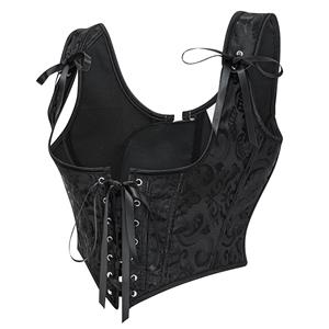 Vintage Floral Embroidered Camisole, Corset Vest Top for Women Bustier Shapewear N23883