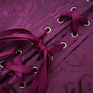 Vintage Floral Embroidered Camisole, Corset Vest Top for Women Bustier Shapewear N23884