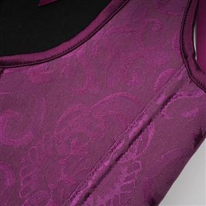 Vintage Floral Embroidered Camisole, Corset Vest Top for Women Bustier Shapewear N23884
