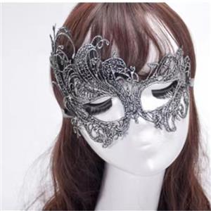 Women's Sexy Sliver Lace Venetian Masquerade Party Mask Halloween MS22977