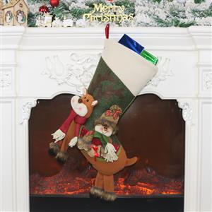 Christmas Stocking Snowman Eve Dinner Party Tree Decoration XT19911