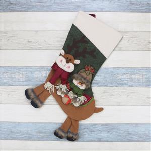 Christmas Stocking Snowman Eve Dinner Party Tree Decoration XT19911