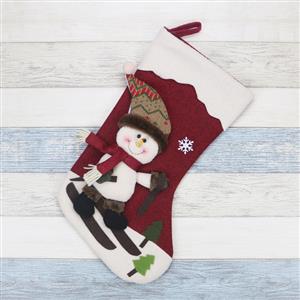 LovelySnowman Christmas Stocking, Christmas Tree Stocking Shop Window Decorations, Cute Christmas Tree Toys, Christmas Tree Party Decorations, Christmas Eve Stocking Dinner Party Accessories, Lovely Christmas Eve Party Decorations, Merry Christmas Stocking Decoration, #XT19914