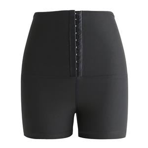 High Waist Slimming Elastic Seamless Tight Shorts Shaping Sports Sauna Sweat Suits Pants PT21416