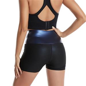 High Waist Shaping Fitness Sweat Sauna Suit Tight Shorts Slimming Stretchy Seamless Pants PT21417