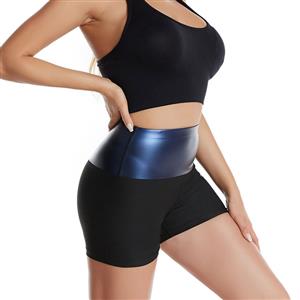 High Waist Shaping Fitness Sweat Sauna Suit Tight Shorts Slimming Stretchy Seamless Pants PT21417