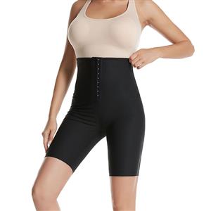 High Waist Slimming Stretchy Seamless Shaping Pants Sports Sauna Sweat Suits Tight Shorts PT21418