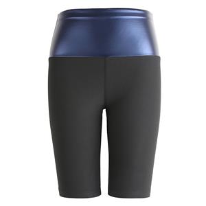 High Waist Slimming Stretchy Seamless Shaping Pants Fitness Sauna Sweat Suits Tight Shorts PT21419