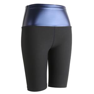 High Waist Slimming Stretchy Seamless Shaping Pants Fitness Sauna Sweat Suits Tight Shorts PT21419