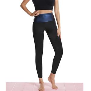 High Waist Elastic Seamless Shaping Weight Loss Sweat Pants Sports Sauna Suits Leggings PT21421