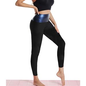 High Waist Elastic Seamless Shaping Weight Loss Sweat Pants Sports Sauna Suits Leggings PT21421