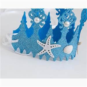 Lovely Starfish Shell Artificial Pearl Crown Headband Beach Wedding Headwear MS17565