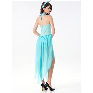 Light-blue Statue of Liberty Adult Goddess Cosplay Costume N17078