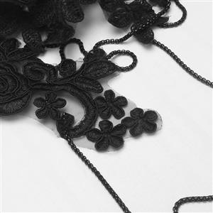 Women's Steampunk Victorian Chain Shoulder Wrap Cape Collar Choker N237811