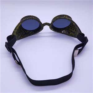 Steampunk Camouflage Frame Round Lens One Piece Glasses Cosplay Party Goggles MS19771