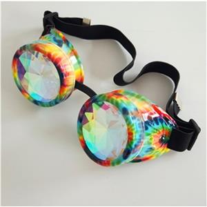 Steampunk Style Kaleidoscope Glasses Camouflage Masquerade Party Goggles MS19717