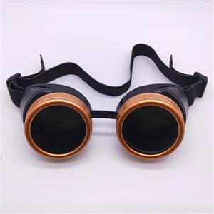 Steampunk Ancient-gold Removable Frame With Cover Glasses Masquerade Party Goggles MS19794