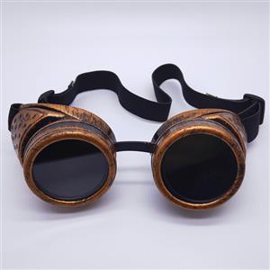 Steampunk Brass Removable Spectacle Cover Glasses Point Frame Masquerade Goggles MS19797