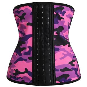 Latex Corset for Sport, Camouflage Latex Corset, Cheap Women's Latex Corset, Plus Size Corset, Waist Cincher, Waist Training Corset, #N12447